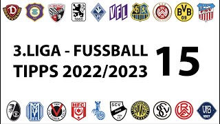 Fussball-Tipps 3.Liga - 15.Spieltag - Saison 2022/2023