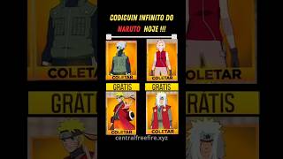 Saiu hoje!!! Novo Codiguin Infinito Do Naruto #freefire #ff #naruto #narutoff