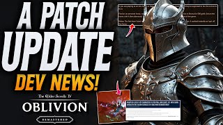 Oblivion Remastered Finally Patch Update News Devs Talk About Update