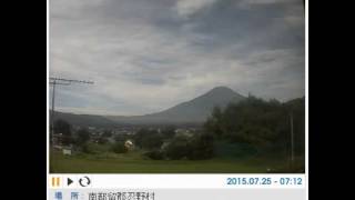 今日の富士山（７月２５日　７時ころ）