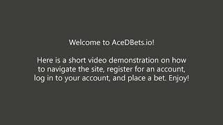 AceDBets Platform Introduction Video