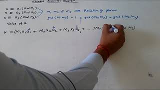 Chinese Remainder Theorem (Solution of Congruence) Cryptography and Network security in Hindi.