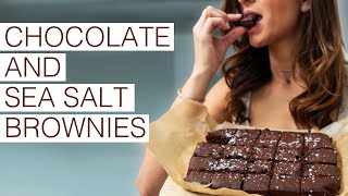 CHOCOLATE and SEA SALT BROWNIES || DAIRY-FREE GLUTEN-FREE GRAIN-FREE