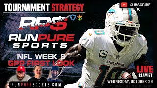 2022 NFL WEEK 8 DRAFTKINGS TOURNAMENT STRATEGY | NFL DFS PICKS