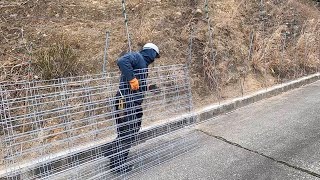 防護柵の設置をやり切る / Complete the installation of the guard fence