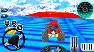 Extreme Monster Truck Stunts Game Play Video.[Android Gameplay]