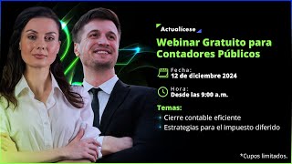 Webinar: Domina los desafíos del cierre contable 2024