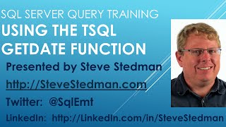 Using the TSQL GetDate Function