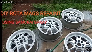 DIY  ROTA MAGS REPAINT BY SAMURAI PEARL WHITE