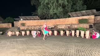 Burundi drumming performed by  Ndere Troupe, Kampala, Uganda January 2025