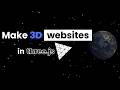 😲 How to Build 3D websites using three.js