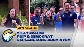 Silaturahmi PDIP \u0026 Demokrat Berlangsung Hangat \u0026 Penuh Senyum