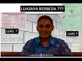 BERBEDA antara LUAS TANAH yang tercantum pada SPPT-PBB (Pajak) dan SERTIPIKAT (Hak Atas Tanah) ???