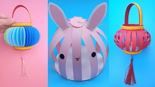 DIY中秋節手工燈籠，簡單又漂亮，手作DIY摺紙教學 | Mid-Autumn Festival lanterns #art #diy #youtubeshorts