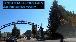 Troutdale, Oregon | 4k Driving Tour | Gateway to the Gorge