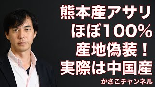 熊本県産アサリはほぼ100％産地偽装！実際は中国産！買わないように！TBS報道特集