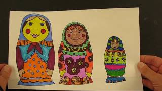 Russian Matryoshka Dolls by Lorri