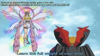 Digimon Adventure - Angewomon vs Myotismon (ENG SUB)