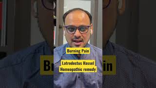 Burning Pain | Latrodectus Hasselti | #video #medicine #homeopathy #nagpur #youtube #youtubeshorts