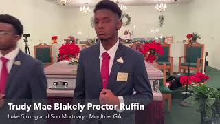 Celebration of Life for Mrs. Trudy Mae Blakely Proctor Ruffin