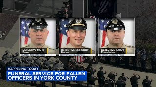 Police gather for funeral of 3 Pennsylvania detectives ambushed by gunman in York County