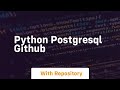 python postgresql github