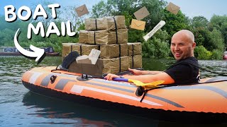 Is this the best way to get post on a narrowboat? - 155