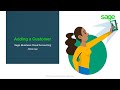 Sage Business Cloud Accounting (AME) - Adding a Customer on the Mobile App