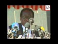 War Veterans' leader is buried, Mugabe criticises Britain