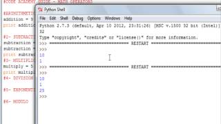 Codecademy 2013 Python Syntax Section 4
