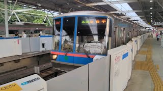 7月3日多摩川駅 都営三田線6300形 6316F 発車