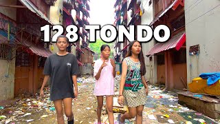 Exploring Poor but Lively Place in Brgy. 128 Tondo Manila Philippines | Walking Tours PH [4K]