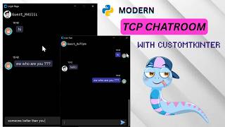 Moderrn TCP ChatApp With Python || CusotmTkinter || Cool UI || DEMO