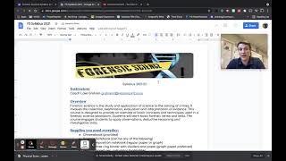 Forensic Science Virtual Open House 2021-22