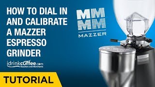 iDrinkCoffee.com Tutorial - How to Dial in and Calibrate a Mazzer Espresso Grinder