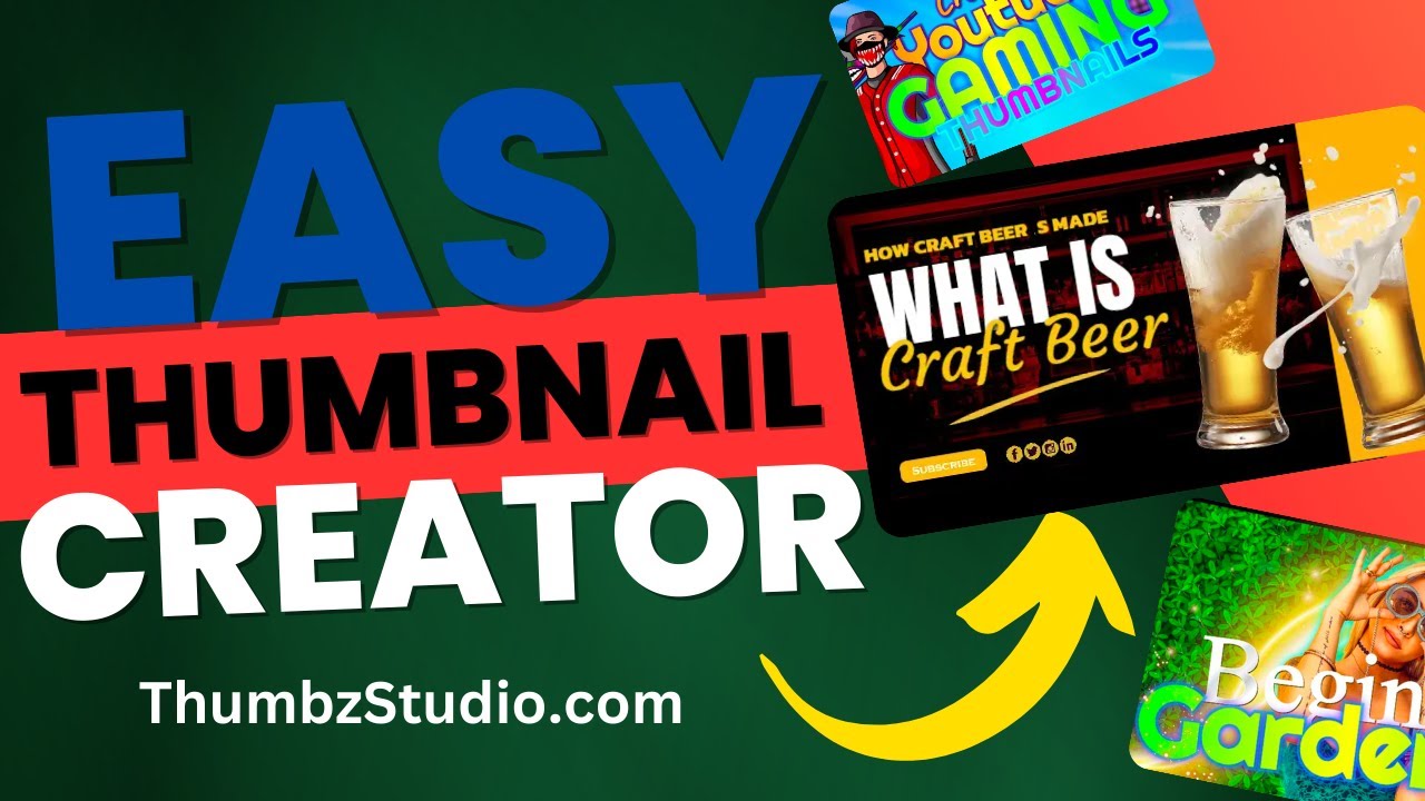 Easy Beer Youtube Thumbnail Creator Tool For Youtube Thumbnails Youtube