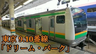 【高音質!!】東京駅 9.10番線 「ドリーム・パーク」E233系3000番台+E231系1000番台