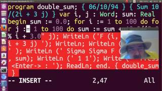 pascal programming language double sum program vokoscreen 2017 06 12 08 15 12