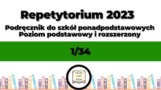 [1 zad/str. 34]  Repetytorium do szkół ponadpodstawowych Matura 2023 PP i PR - odpowiedzi