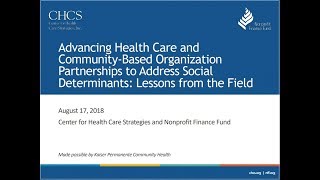 Advancing Health Care and CBO Partnerships to Address Social Determinants: Lessons from the Field