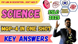 SSLC 2025 SCIENCE MQP-4 KEY ANSWERS KSEAB Official Model Question Paper-4 Full in One Shot