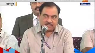 Nagpur Eknath Khadse On Drought Discussion In Winter Session