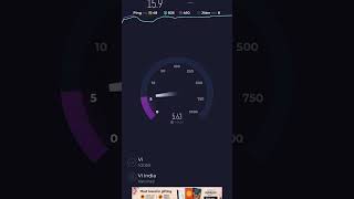 Vi 4g speed test #speedtest #viralshort #vodafoneidea #viralvideo