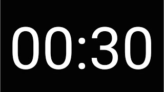 30 Second Countdown Timer [ DARK MODE ]