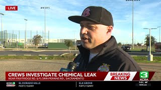 1 injured after major chemical leak in Sacramento