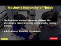 maslow s hierarchy of needs explained for nursing students