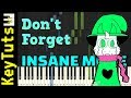 Don’t Forget from Deltarune - Insane Mode [Piano Tutorial] (Synthesia)