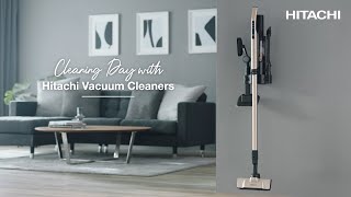 New Hitachi Cordless Stick Vacuum Cleaner PV-XL2K \u0026 PV-XL1K Effortless Cleaning - 15Sec Vr