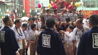 2016年博多祇園山笠『新天町 子供山笠～岩田屋表敬』（2016.7.3）