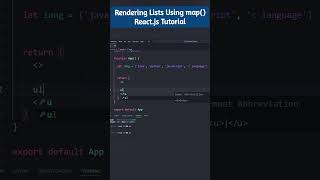 Rendering lists using maps in react js example || Rendering Lists - React || #react #tutorial